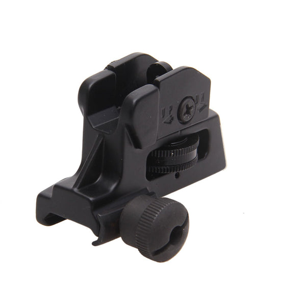 Rear Iron Sight for AR Style Rifles - Detachable Adjustable Picatinny Mount FR05